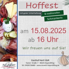 Ankündigung Hoffest 2025