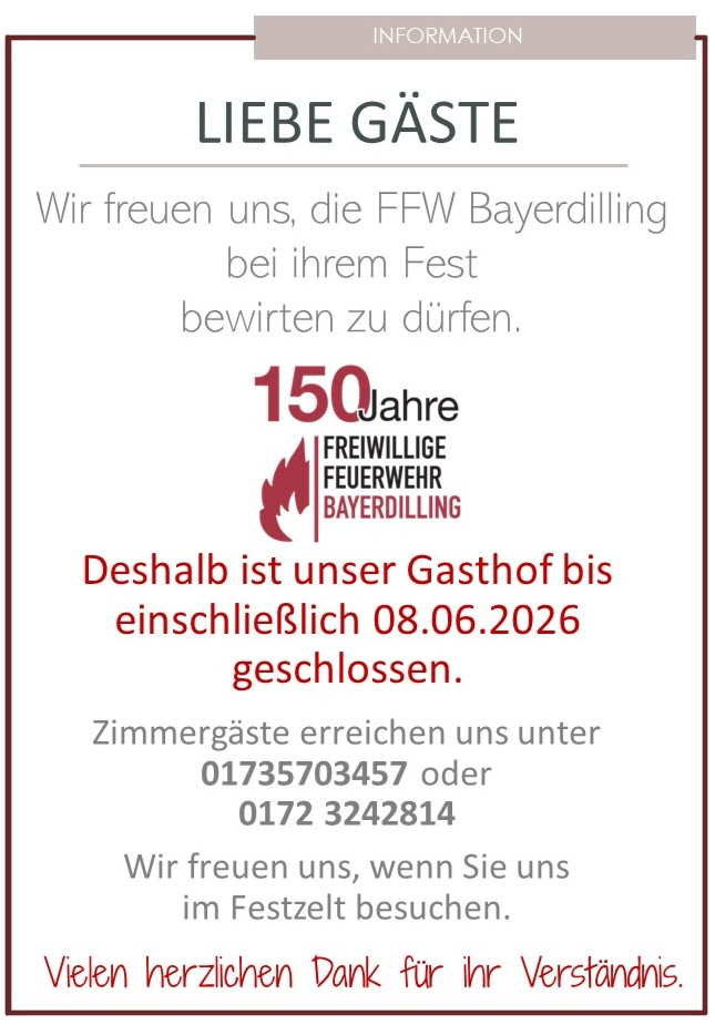 Betrieb geschlossen